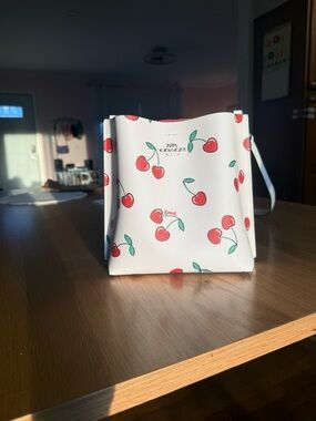 Coach Bucket Bag with Cherry Print